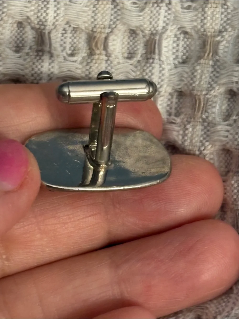 Men’s Silver Tone Angel Cufflinks